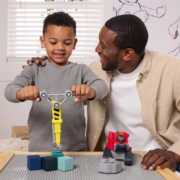 Spin Master Rubble & Crew - Chargers 2-in-1 Mega Kran, Spielfahrzeug (mit Abnehmbarer Baggerkralle, Presslufthammer Und Charger Hundefigur) – Bild 8