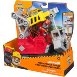 Spin Master Rubble & Crew - Chargers 2-in-1 Mega Kran, Spielfahrzeug (mit Abnehmbarer Baggerkralle, Presslufthammer Und Charger Hundefigur) -Spielzeug Verkäufe Spin Master Rubble Crew Chargers 2 in 1 Mega Kran Spielfahrzeug@@100140446 9