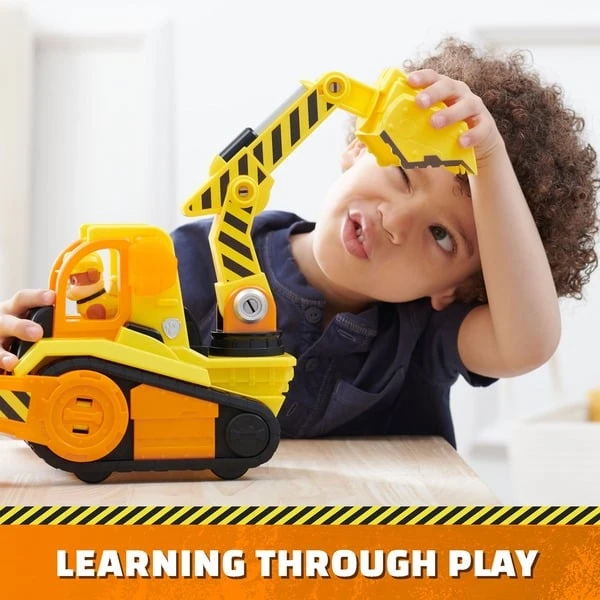 Spin Master Rubble & Crew - Großes Planierraupen-Baufahrzeug , Spielfahrzeug (mit Licht- Und Geräuscheffekten Und Rubble-Figur) 12 Spin Master Rubble & Crew - Großes Planierraupen-Baufahrzeug , Spielfahrzeug (mit Licht- Und Geräuscheffekten Und Rubble-Figur) – Bild 10