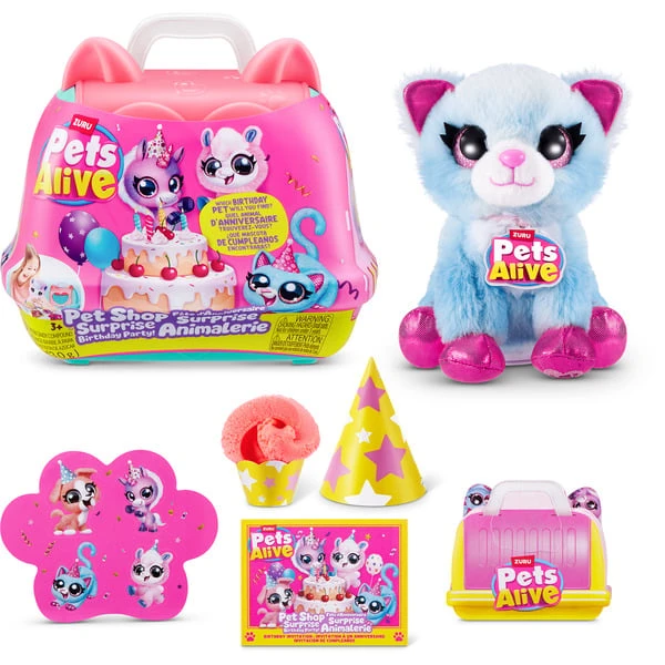 ZURU Pets Alive - Pet Shop Surprise Birthday Party, Spielfigur (sortierter Artikel, Eine Figur) – Bild 3
