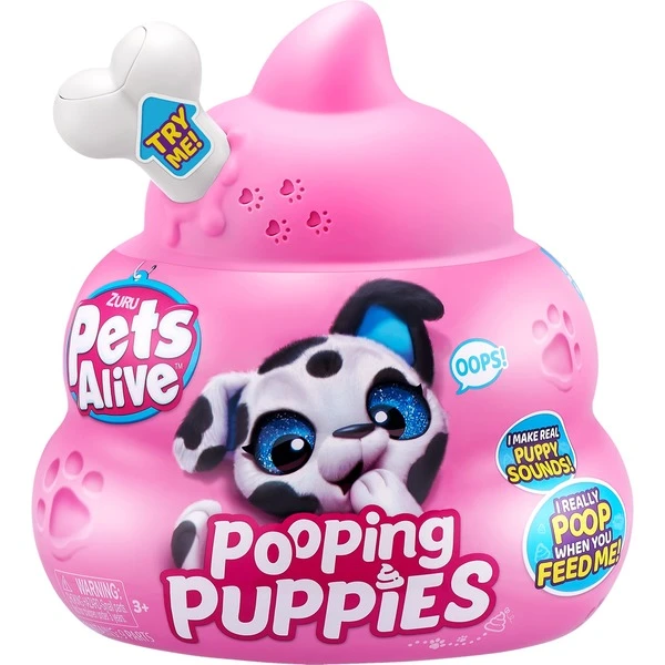 ZURU Pets Alive - Pooping Puppies Dalmatiner, Spielfigur 3 ZURU Pets Alive - Pooping Puppies Dalmatiner, Spielfigur