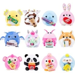 ZURU Snackles - Serie 2, Kuscheltier (20 Cm, Sortierter Artikel, Eine Figur)