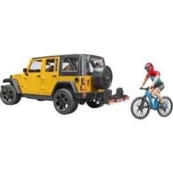 Bruder Jeep Wrangler Rubicon Unlimited, Modellfahrzeug (gelb/schwarz, Inkl. Mountainbike Und Radfahrer) -Spielzeug Verkäufe bruder Jeep Wrangler Rubicon Unlimited Modellfahrzeug@@1ssbf06y 4