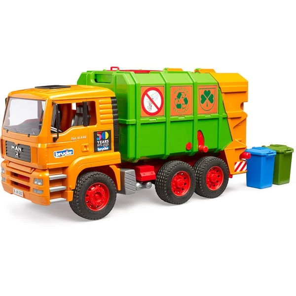 Bruder MAN TGA Müll-LKW Hecklader, Spielfahrzeug (orange) 7 Bruder MAN TGA Müll-LKW Hecklader, Spielfahrzeug (orange) – Bild 5