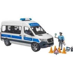 Bruder MB Sprinter Polizei Einsatzfahrzeug Mit Light & Sound Modul, Modellfahrzeug