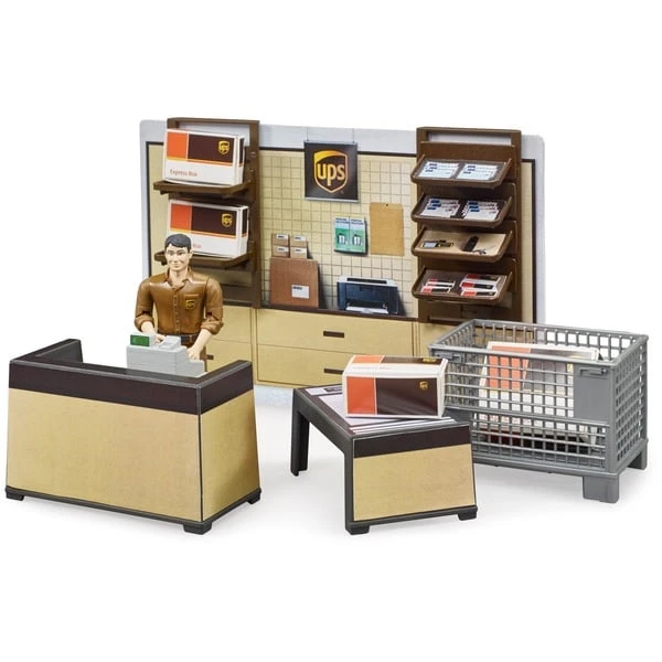 Bruder Bworld UPS Paketshop, Spielfigur 4 Bruder Bworld UPS Paketshop, Spielfigur – Bild 2