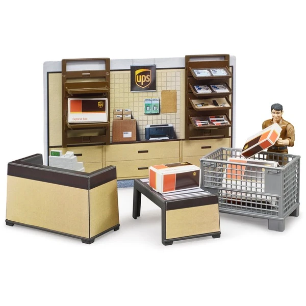 Bruder Bworld UPS Paketshop, Spielfigur 6 Bruder Bworld UPS Paketshop, Spielfigur – Bild 4